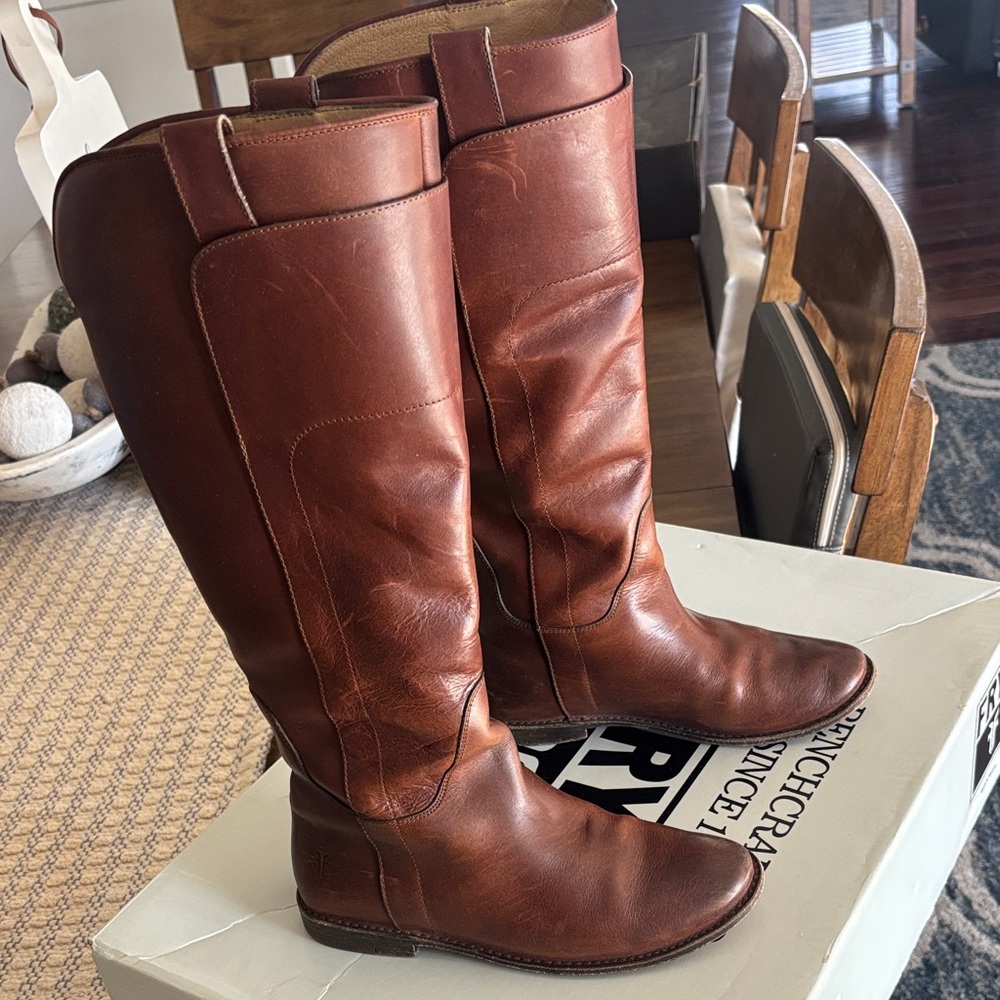 Brown Leather Frye Boots